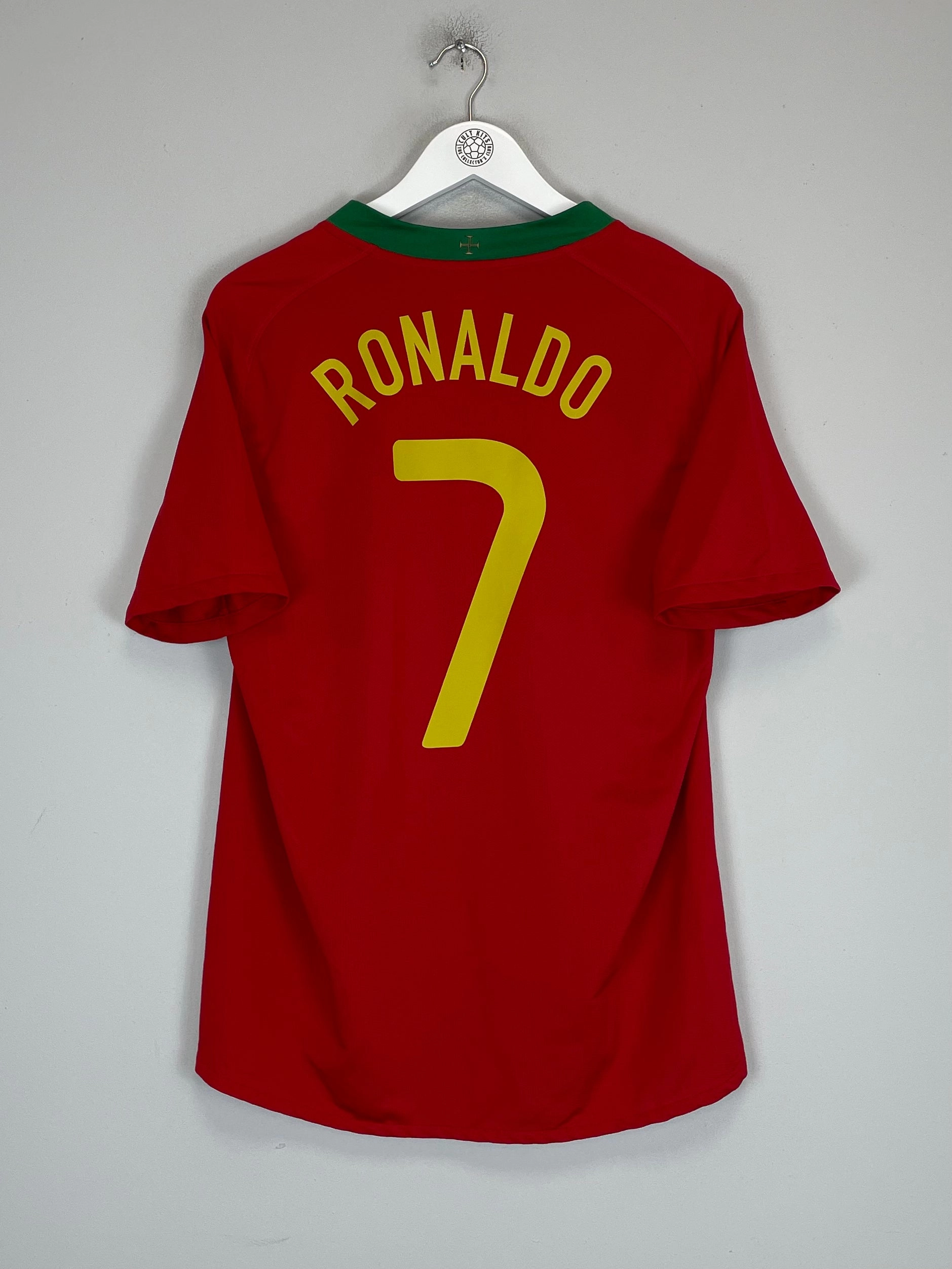 Odor Control Yarn 2008/10 PORTUGAL RONALDO #7 HOME SHIRT (M) NIKE