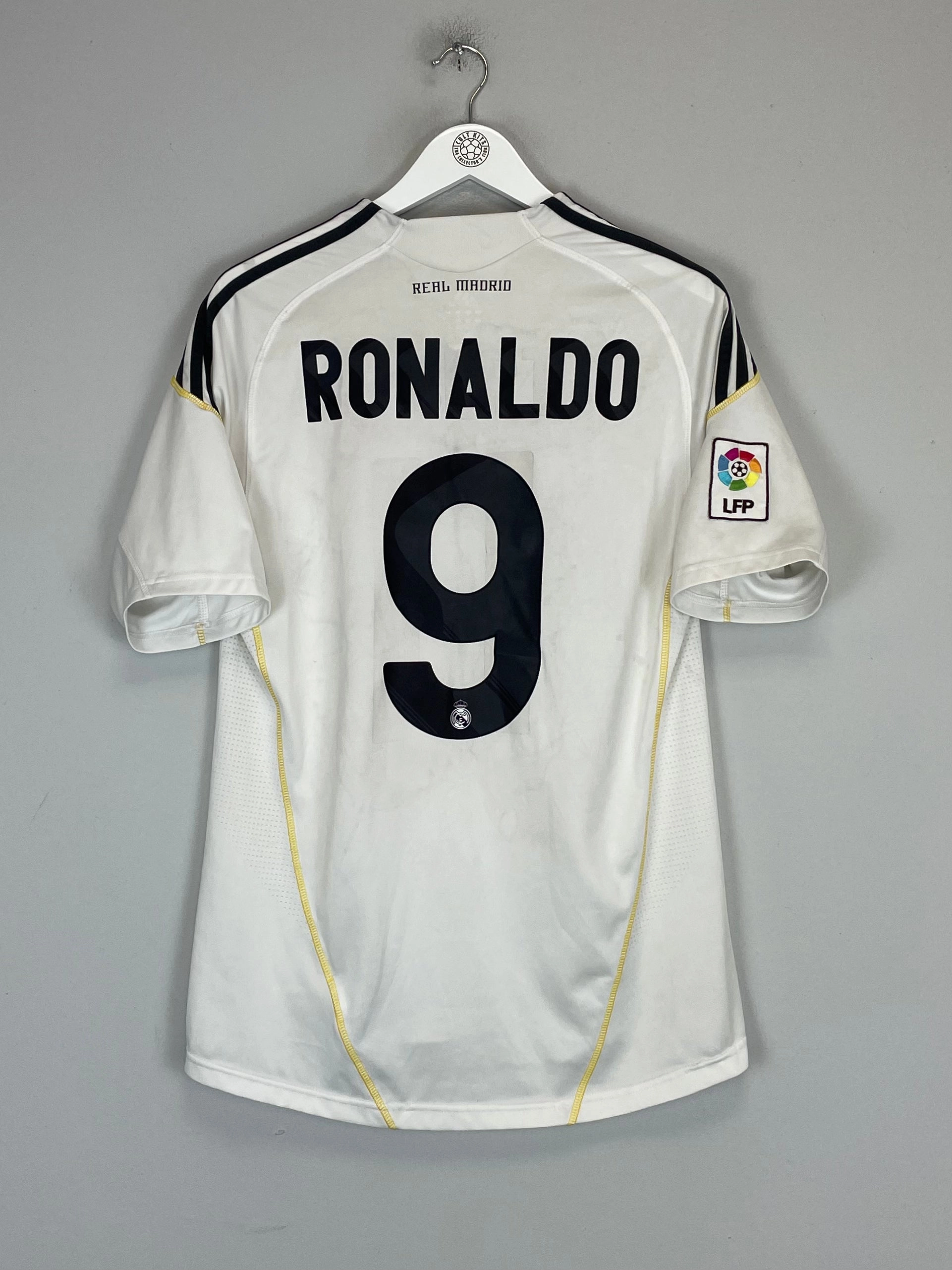 2009/10 REAL MADRID RONALDO #9 HOME SHIRT (M) ADIDAS Breeze Control Soft Layers