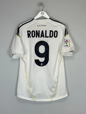 2009/10 REAL MADRID RONALDO #9 HOME SHIRT (M) ADIDAS Breeze Control Soft Layers
