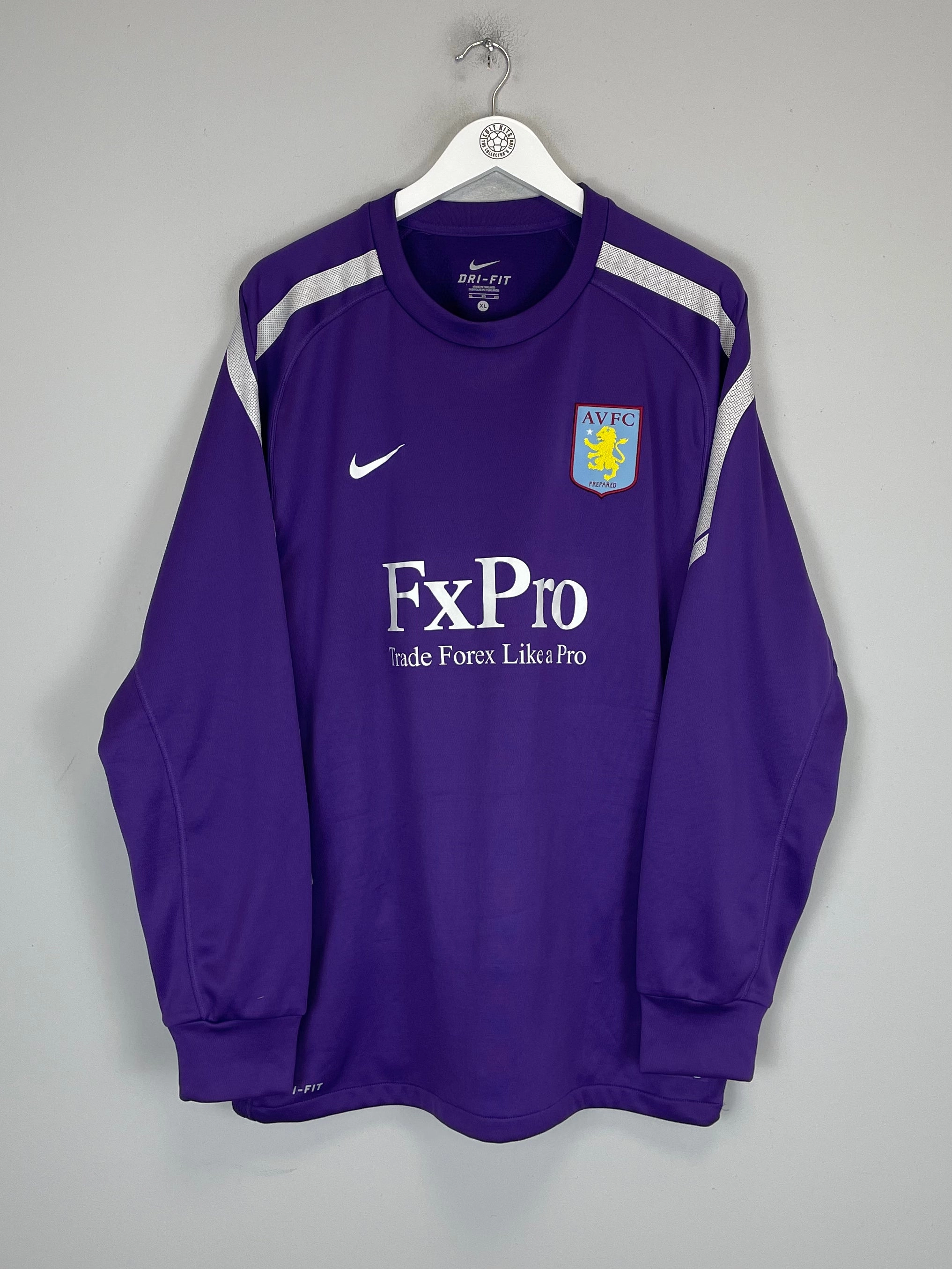 Rush Hour Compression Fit Tech 2010/11 ASTON VILLA #36 PLAYER ISSUE TRAINING JUMPER (XL) NIKE