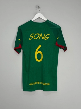 2010/11 CAMEROON SONG #6 HOME SHIRT (M) PUMA No Bulk Stretch Trim