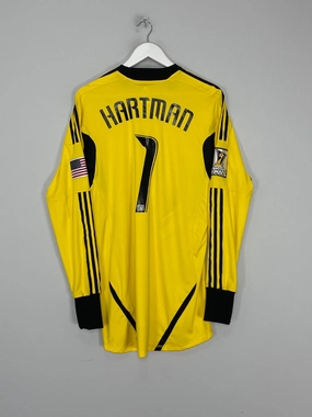 Airflow Channel Panels Stretchable Ribbed Collar 2010/11 FC DALLAS HARTMAN #1 *PLAYER ISSUE* GK SHIRT (L) ADIDAS