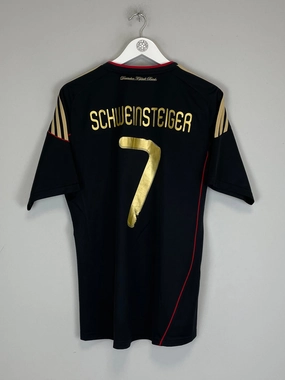 Double Stitched Edging Hybrid Ply Construction 2010/11 GERMANY SCHWEINSTEIGER #7 AWAY SHIRT (M) ADIDAS