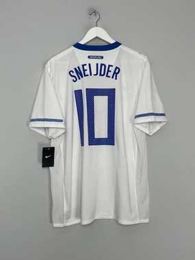 Sporty Layers 2010/11 NETHERLANDS SNEIJDER #10 *BNWT* AWAY SHIRT (XL) NIKE