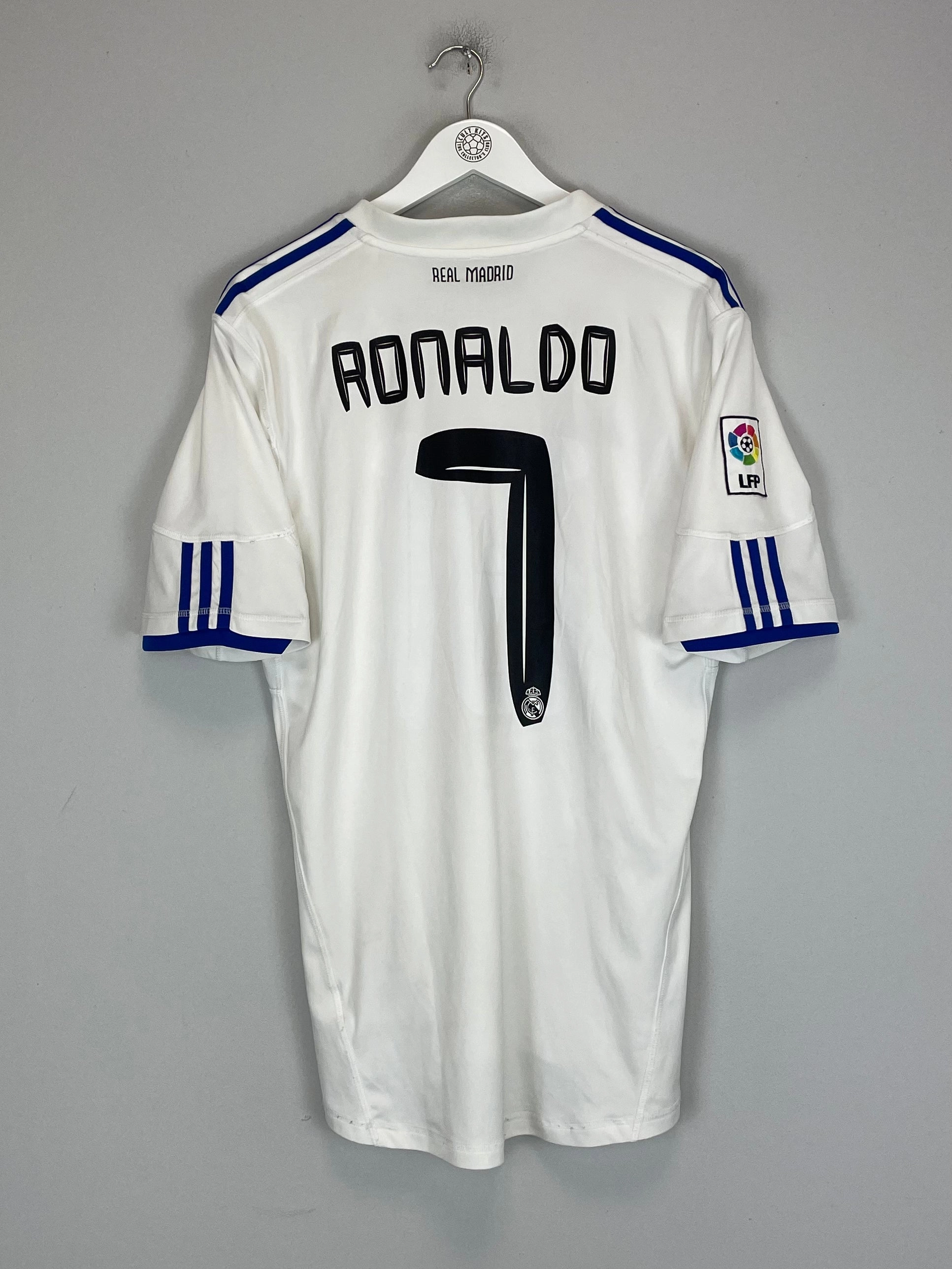 2010/11 REAL MADRID RONALDO #7 HOME SHIRT (L) ADIDAS Athletic Cut