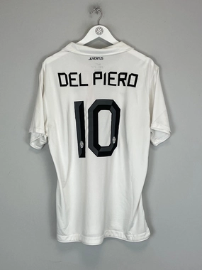 2010/12 JUVENTUS DEL PIERO #10 AWAY SHIRT (XL) NIKE Interlock Knit Structure