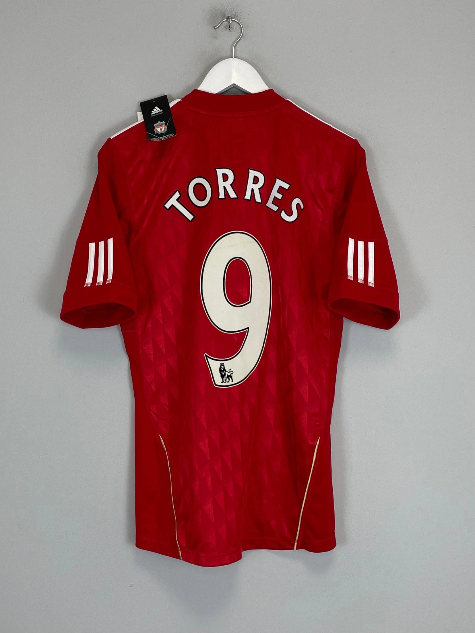 2010/12 LIVERPOOL TORRES #9 *BNWT* HOME SHIRT (S) ADIDAS Tear Resistant Construction