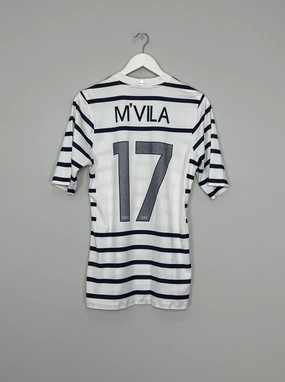2011/12 FRANCE M'VILA #17 *PLAYER ISSUE* AWAY SHIRT (M) NIKE No Slip Gripper Hem Tagless Neckline Design