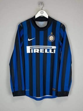 Moisture Lock Layer 2011/12 INTER MILAN *PLAYER ISSUE* L/S HOME SHIRT (M) NIKE