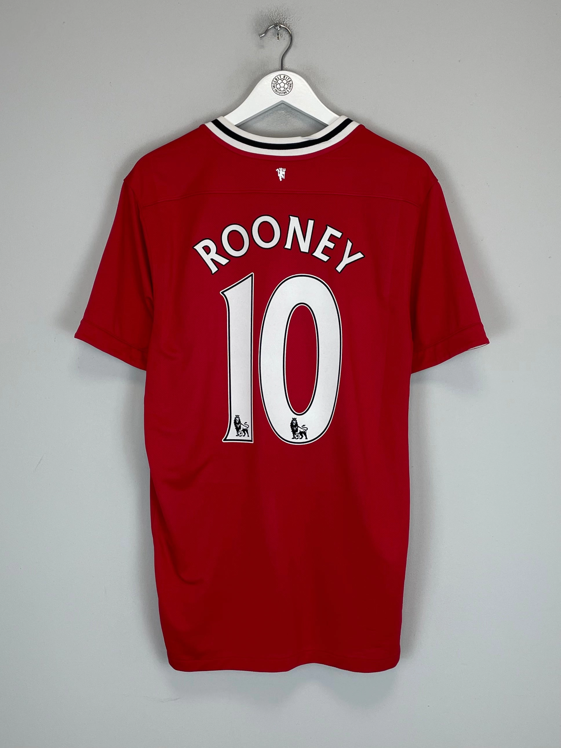 2011/12 MANCHESTER UNITED ROONEY #10 HOME SHIRT (L) NIKE Smooth Finish No Resistance