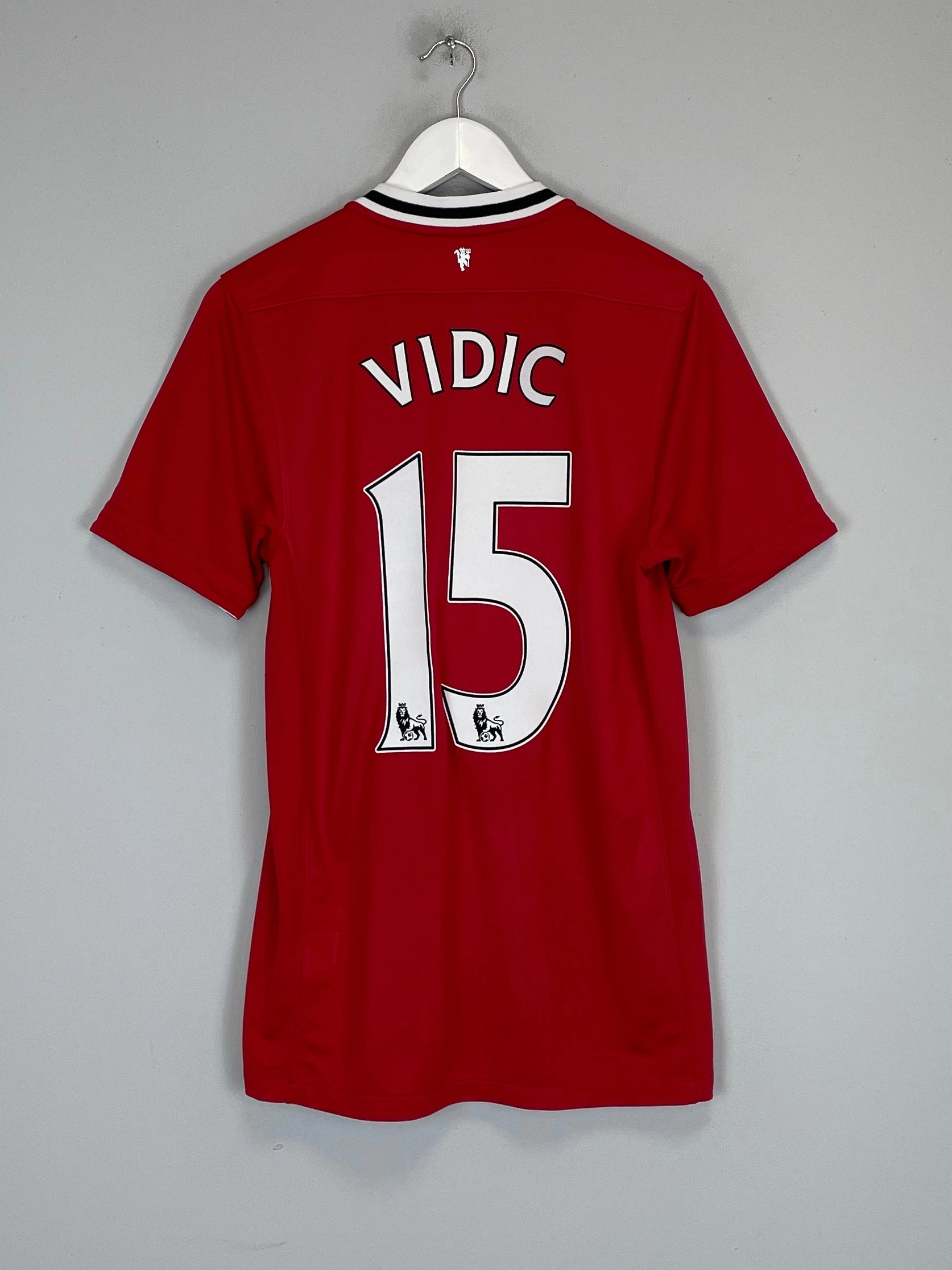 2011/12 MANCHESTER UNITED VIDIC #15 HOME SHIRT (S) NIKE Brushed Interior