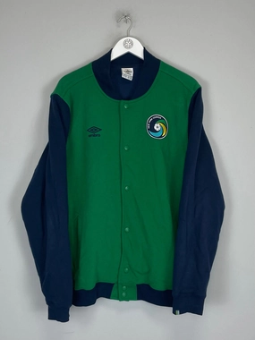 Athletic Day 2011/12 NEW YORK COSMOS *BNWOT* FLEECE BASEBALL JACKET (XL) UMBRO