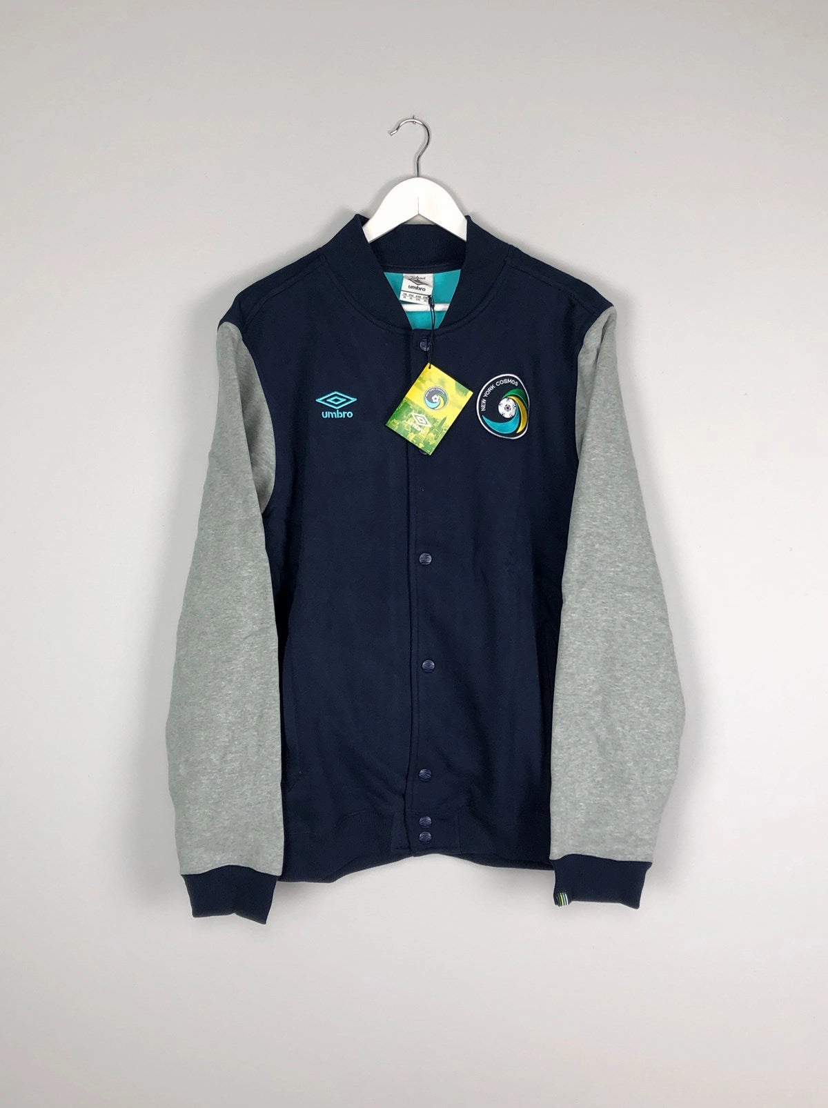 2011/12 New York Cosmos *BNWT* Fleece Baseball Jacket (Multiple Sizes) Umbro All Day Comfort Flex