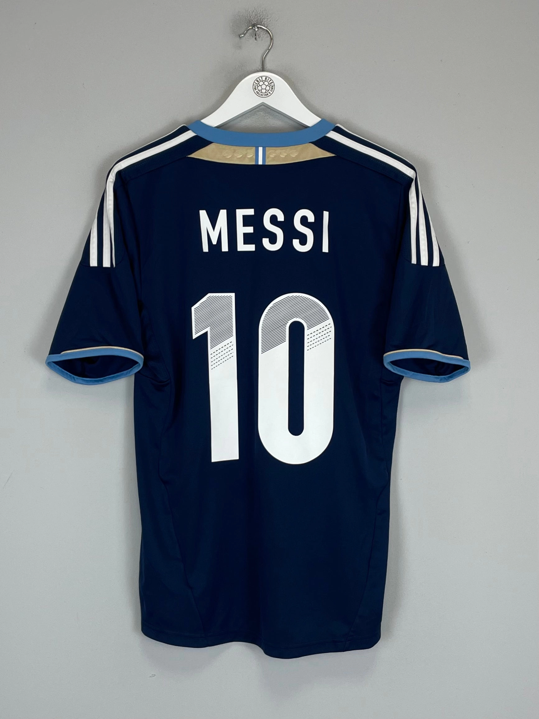 Mesh Ventilation Panels Wind Resistant Barrier 2011/13 ARGENTINA MESSI #10 AWAY SHIRT (M) ADIDAS
