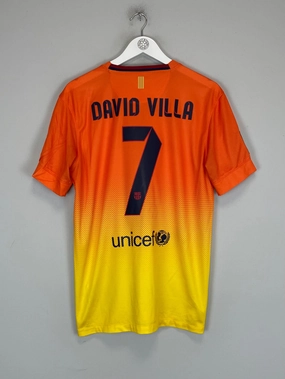 2012/13 BARCELONA DAVID VILLA #7 AWAY SHIRT (M) NIKE Moisture Wicking Fabric