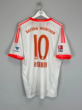 2012/13 BAYERN MUNICH ROBBEN #10 AWAY SHIRT (XL) ADIDAS Tactile Surface Weave