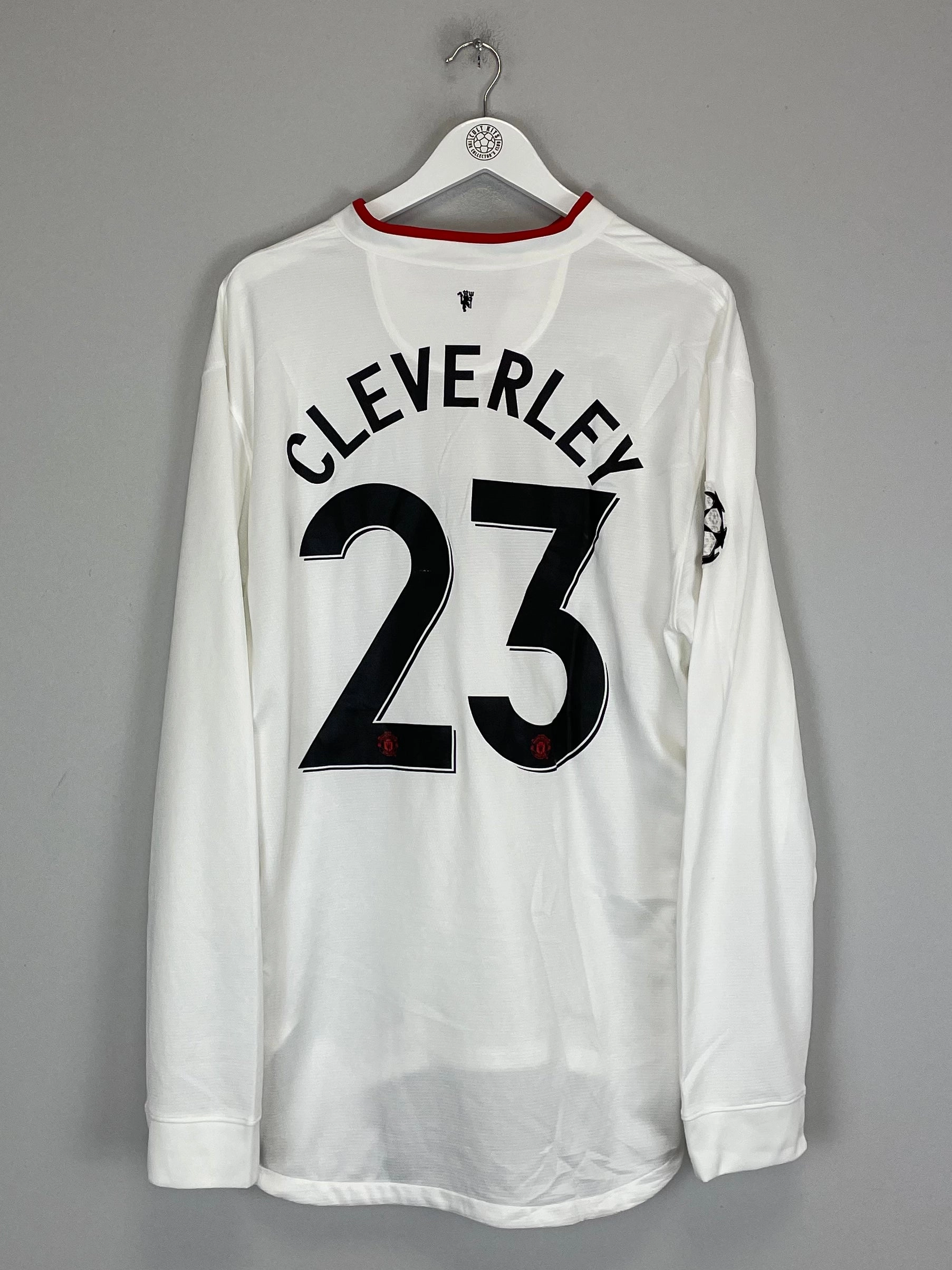 2012/13 MANCHESTER UNITED CLEVERLEY #23 L/S C/L AWAY SHIRT (XXL) NIKE Hygroscopic Fiber Blend