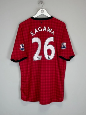 2012/13 MANCHESTER UNITED KAGAWA #26 HOME SHIRT (XXL) NIKE Minimal Design tech fabric