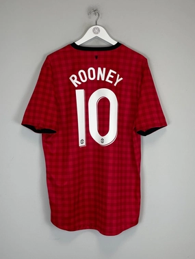 Mesh Design Static Resistant Fabric 2012/13 MANCHESTER UNITED ROONEY #10 HOME SHIRT (XL) NIKE