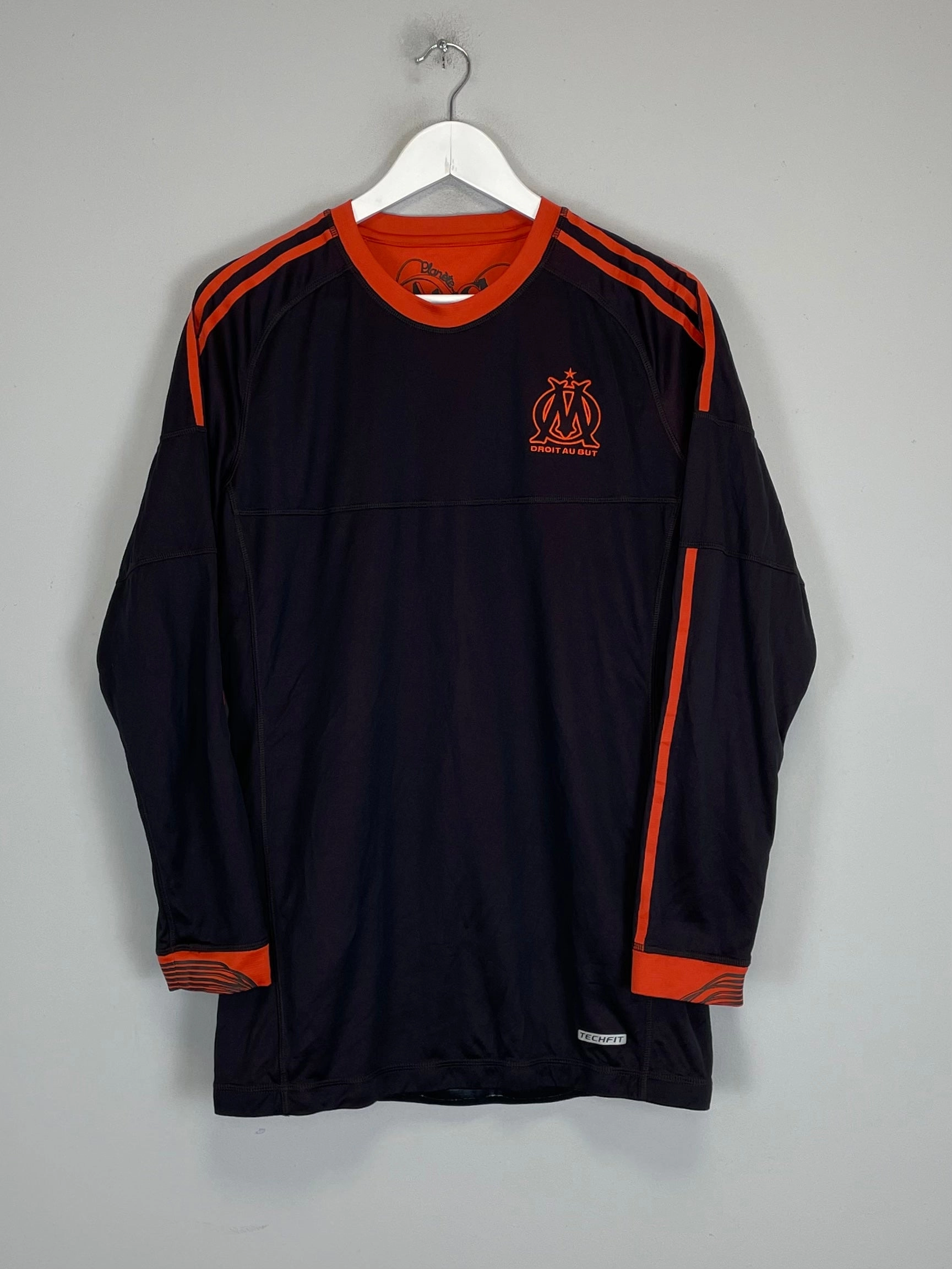 anti static coating 2012/13 MARSEILLE *PLAYER ISSUE* L/S THIRD SHIRT (L) ADIDAS