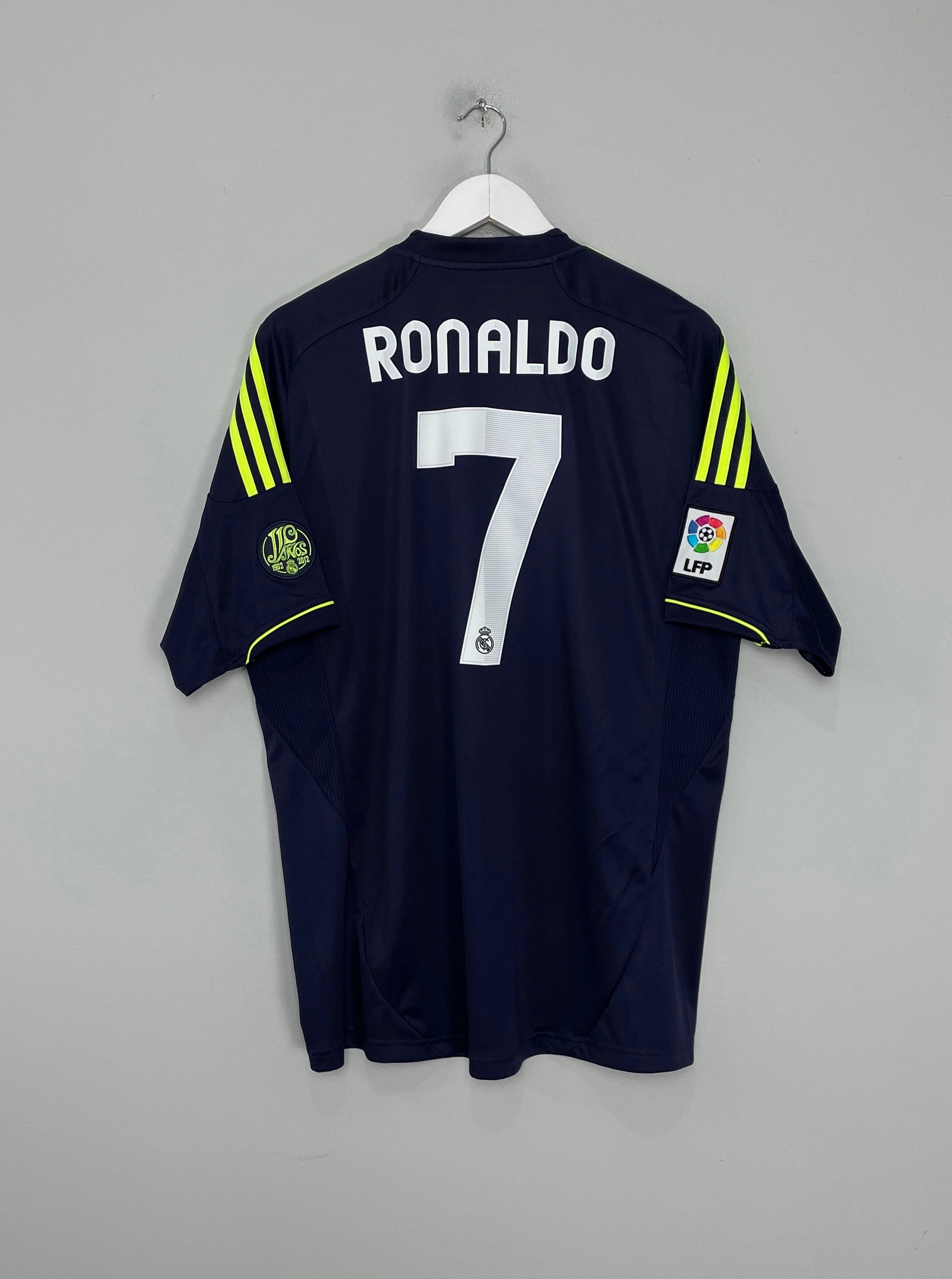 2012/13 REAL MADRID RONALDO #7 AWAY SHIRT (XL) ADIDAS Street Ready Move Support