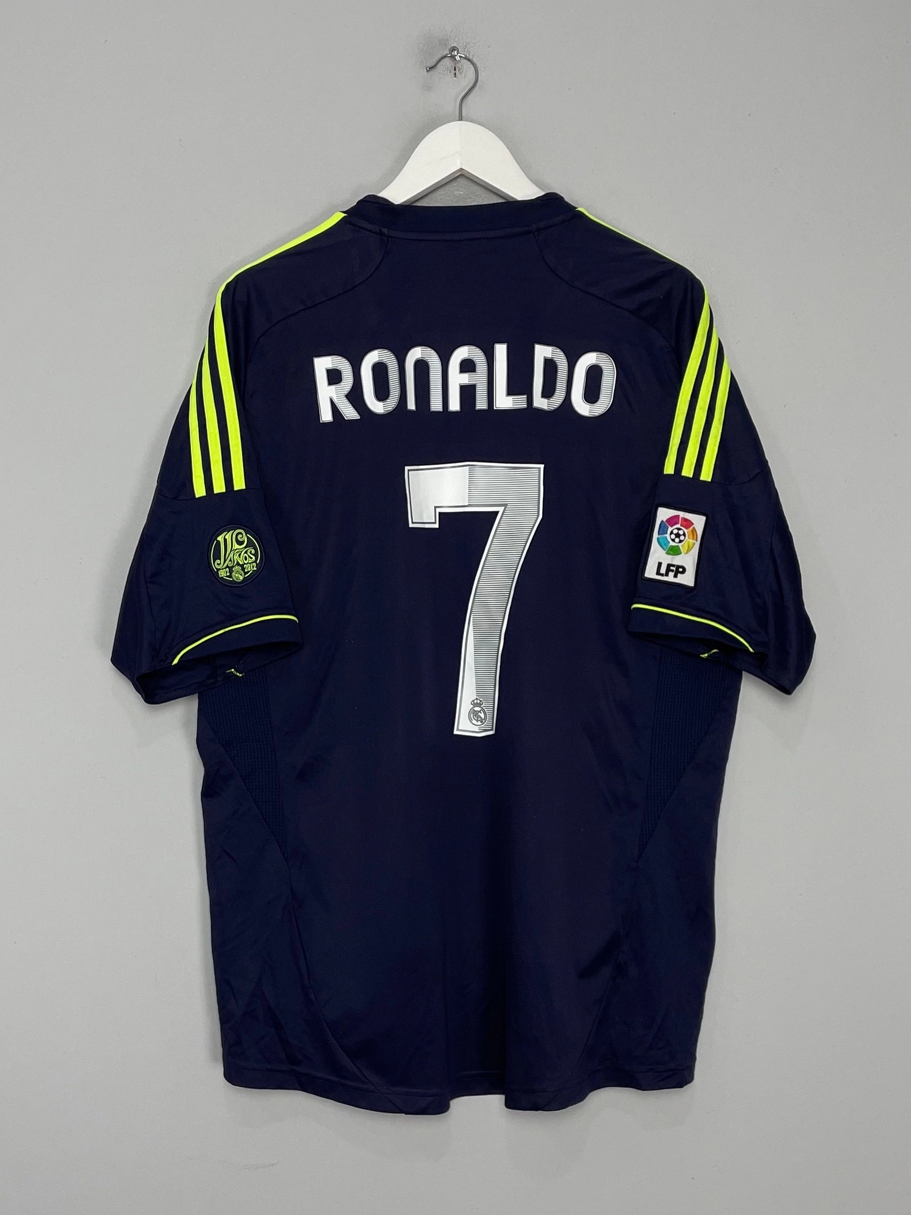 2012/13 REAL MADRID RONALDO #7 AWAY SHIRT (XXL) ADIDAS Body Movement