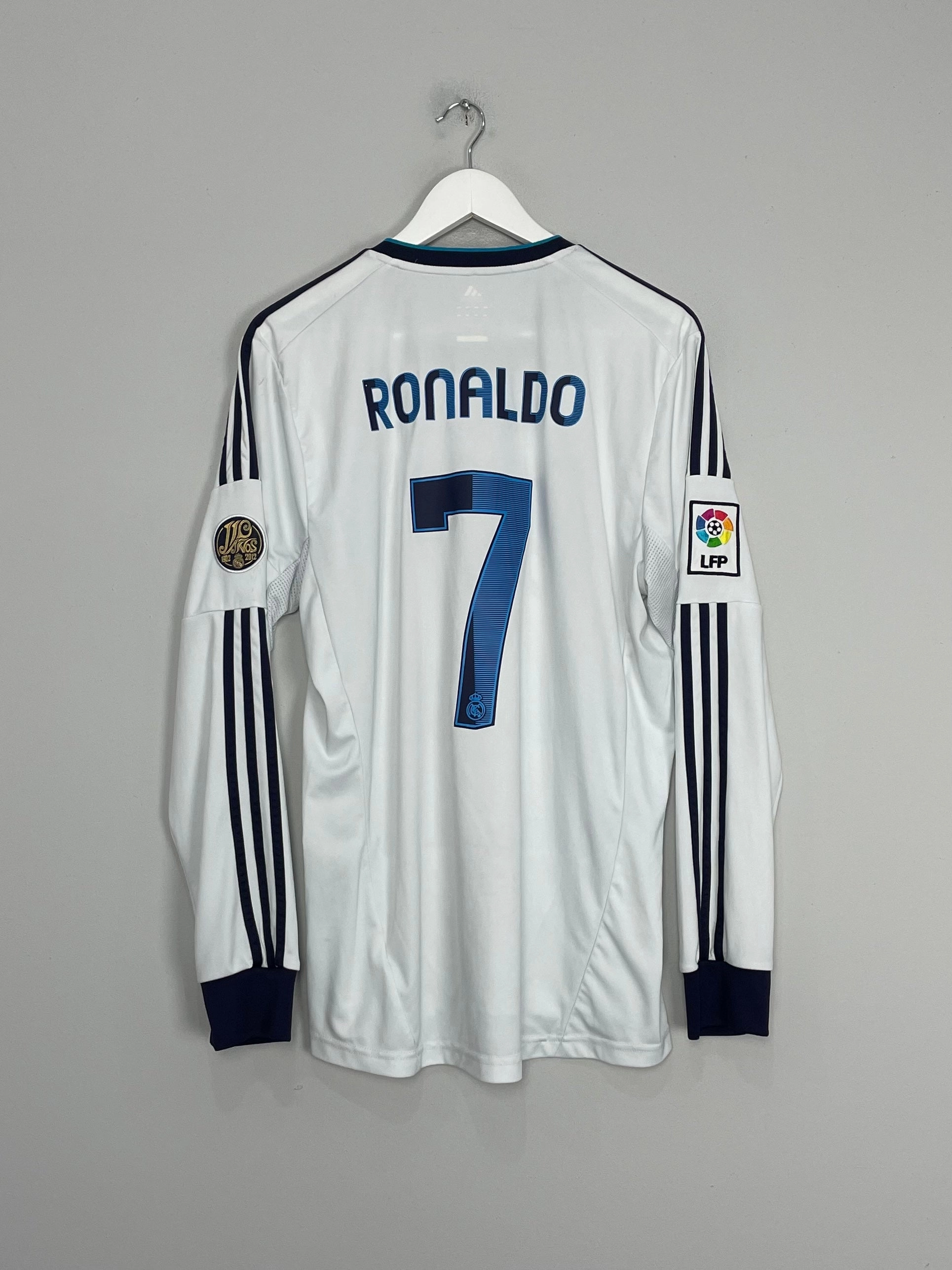 Ultra light Recycled Material Blend 2012/13 REAL MADRID RONALDO #7 L/S HOME SHIRT (L) ADIDAS