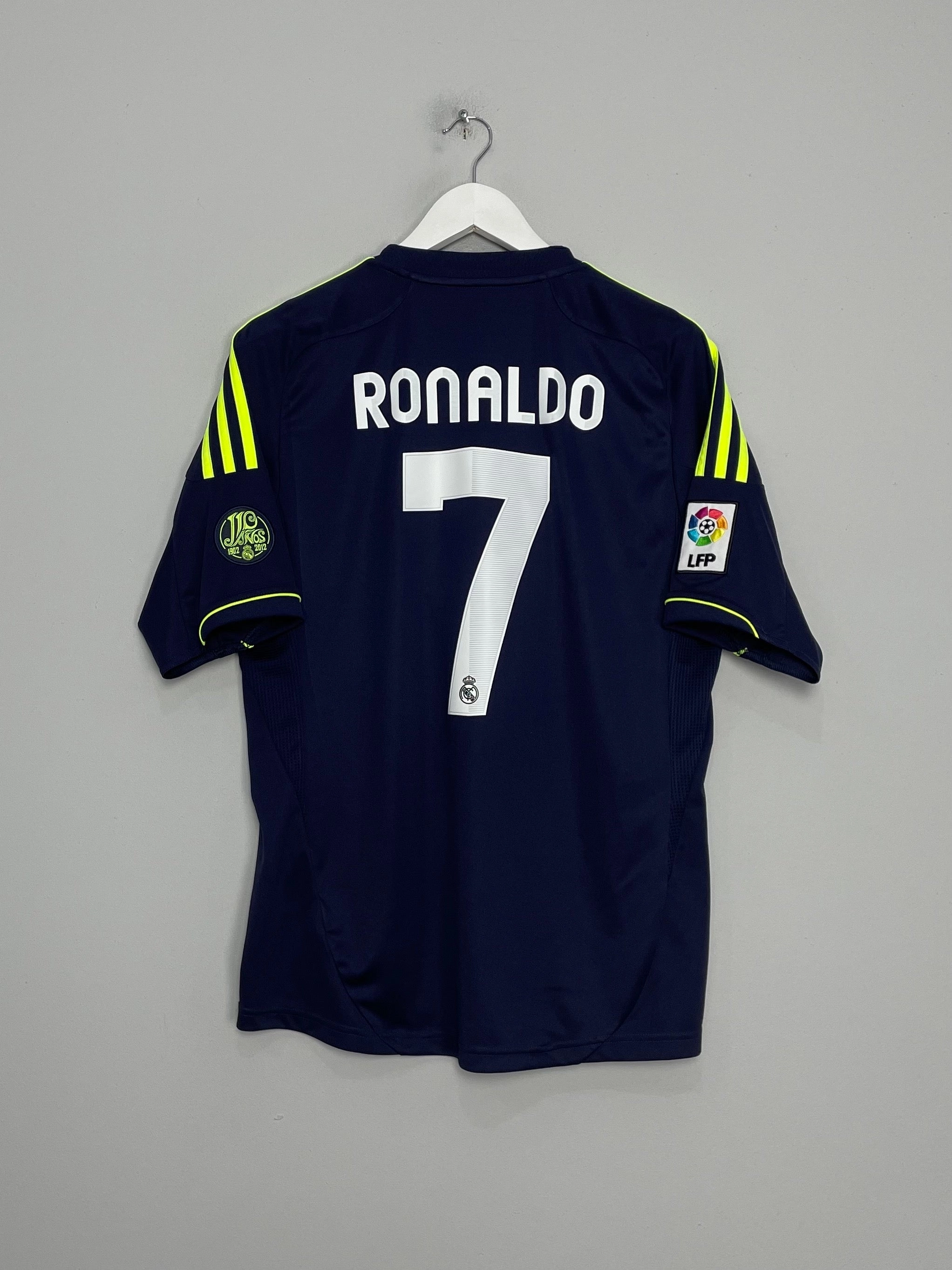 2012/13 REAL MADRID RONALDO #7 THIRD SHIRT (M) ADIDAS Reflective Detailing Jacquard Knit
