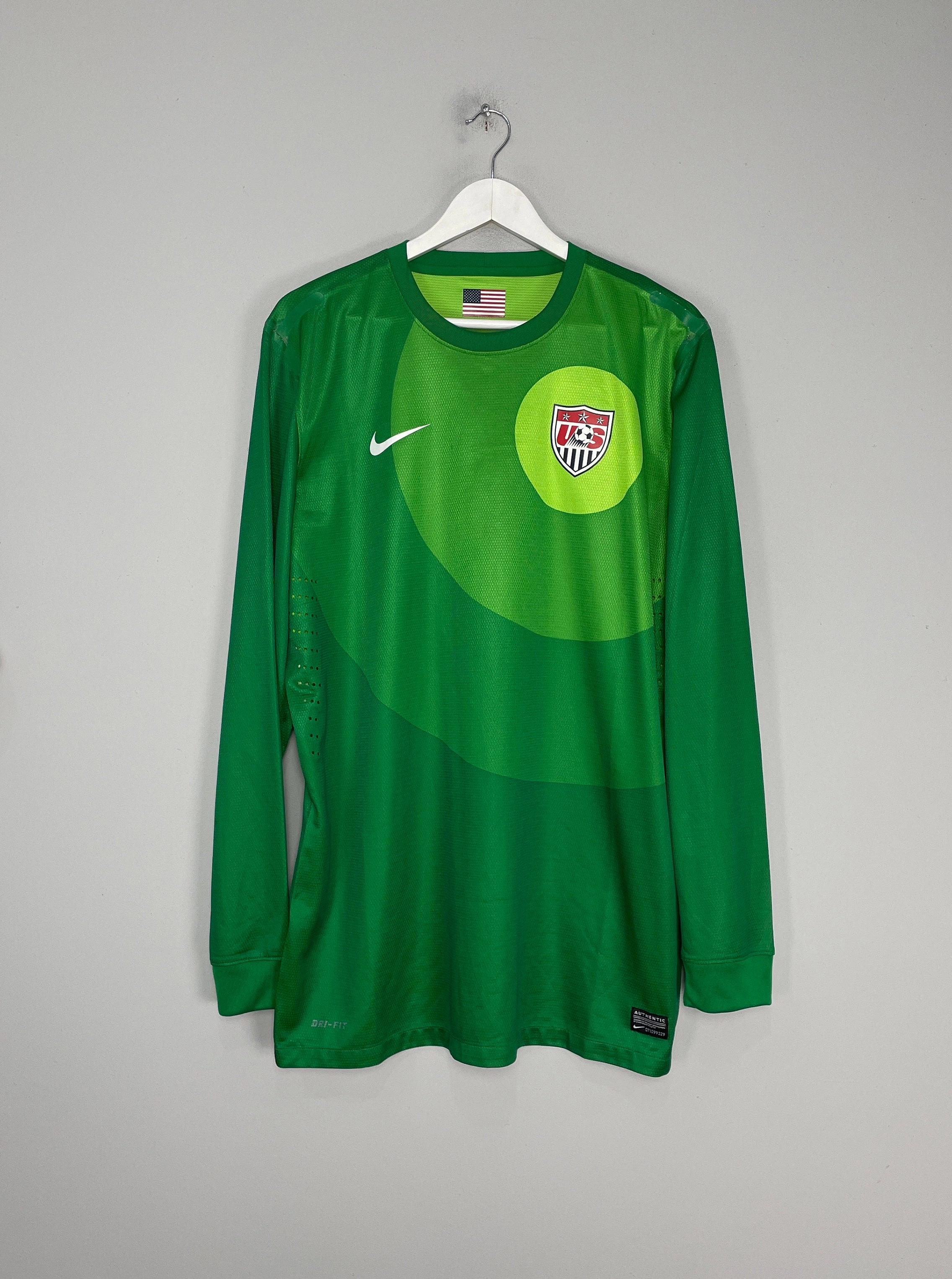 2012/13 USA *PLAYER ISSUE* GK SHIRT (XL) NIKE Thermoregulating Lining