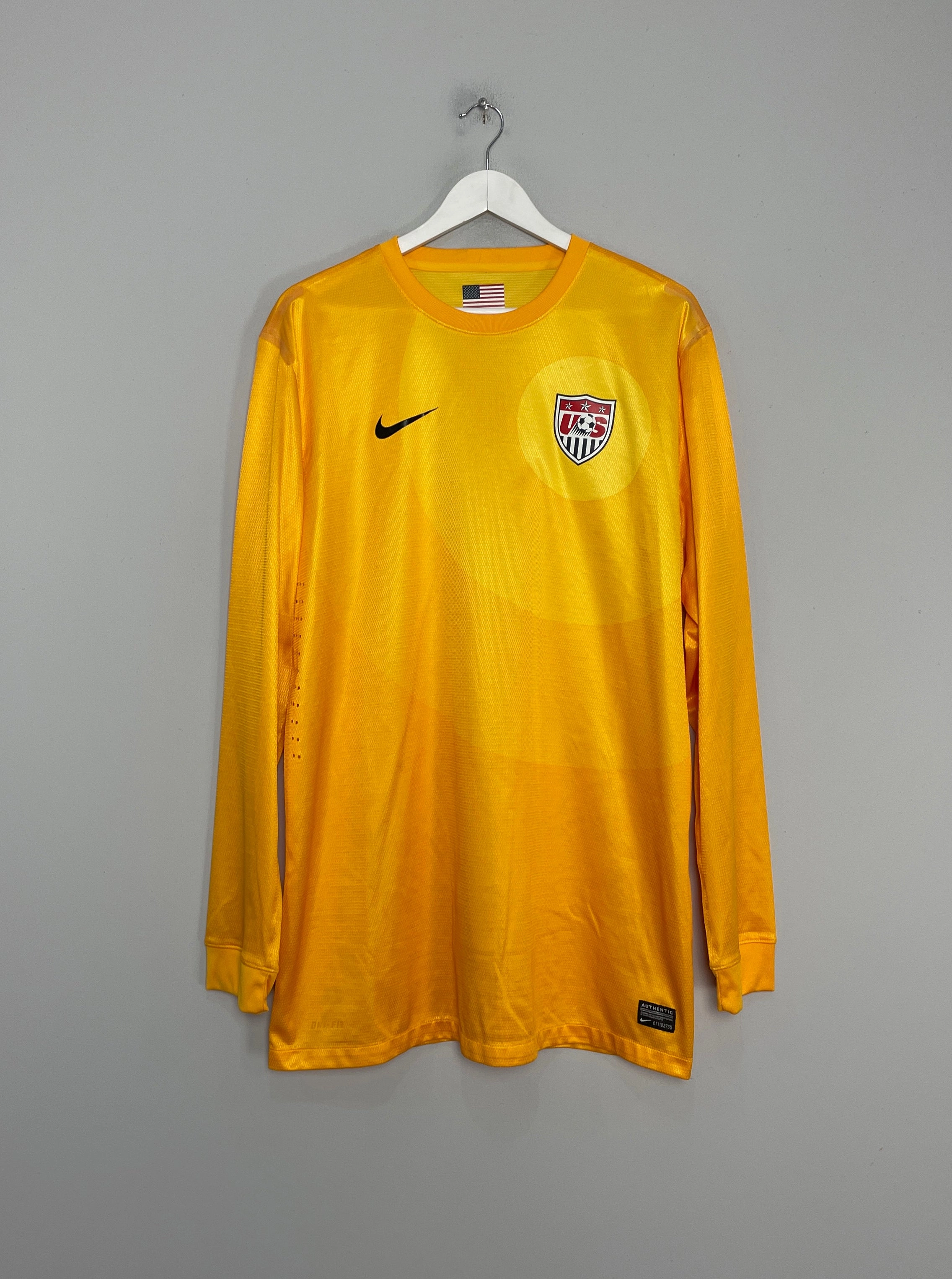 2012/13 USA *PLAYER ISSUE* GK SHIRT (XXL) NIKE Rush Hour Compression Fit Engineering
