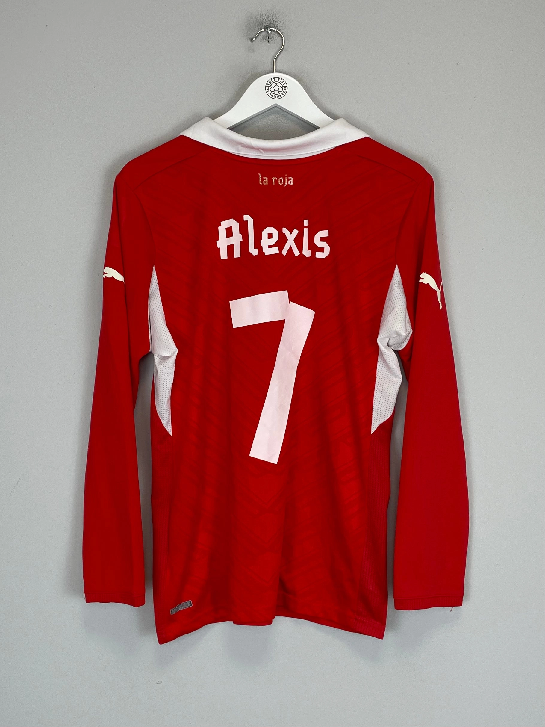 2012/14 CHILE ALEXIS #7 *PLAYER ISSUE* L/S HOME SHIRT (M) PUMA Dynamic Performance Athletic Performance