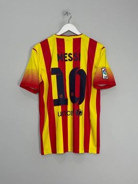 Tagless Label Design 2013/14 BARCELONA MESSI #10 AWAY SHIRT (M) NIKE