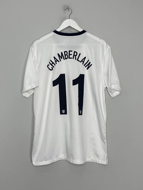 2013/14 ENGLAND CHAMBERLAIN #11 *150 YEAR* HOME SHIRT (XL) NIKE Contoured Silicone Grippers Airflow Channel Design