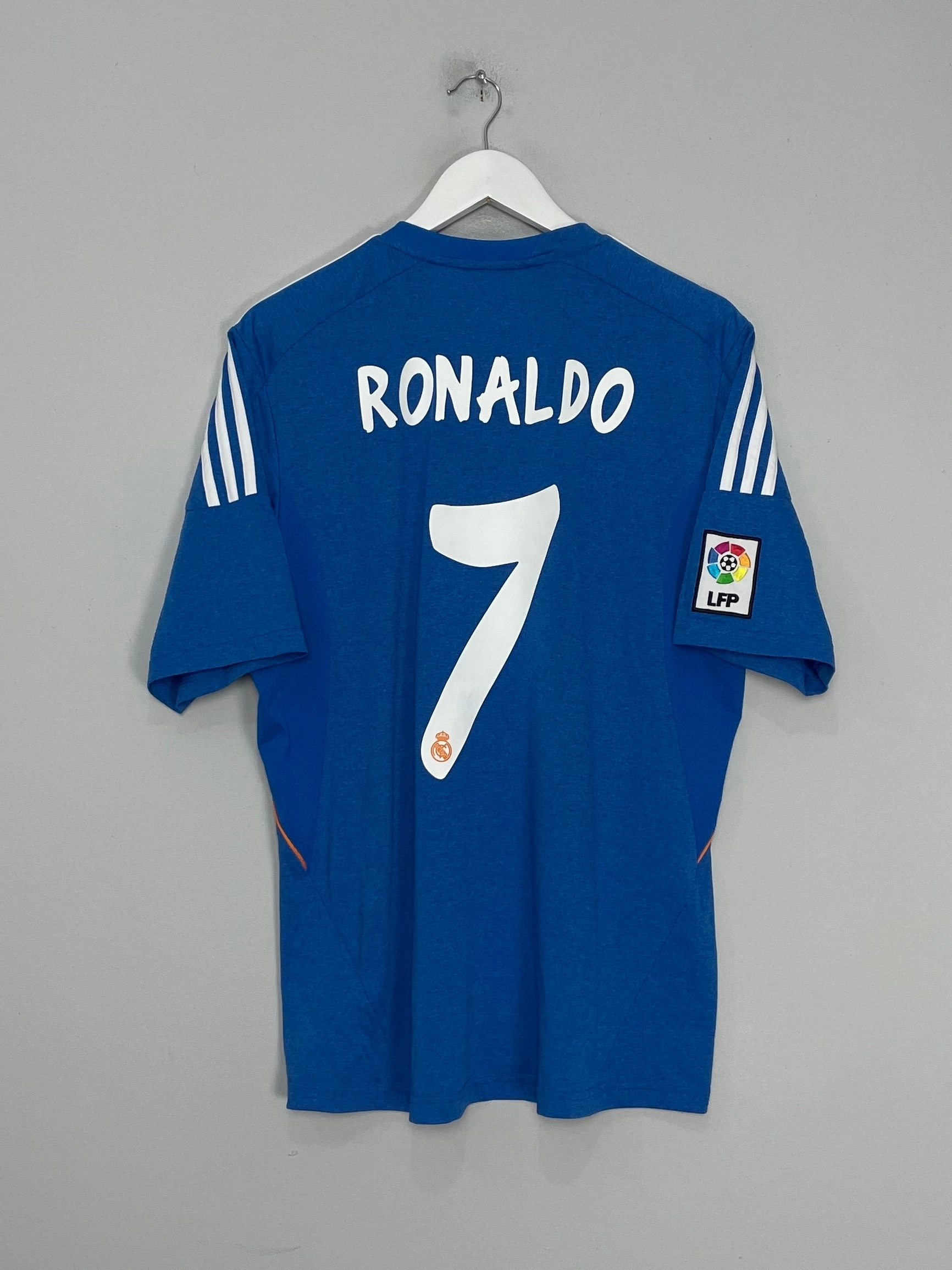 2013/14 REAL MADRID RONALDO #7 AWAY SHIRT (L) ADIDAS Quick Release Hem