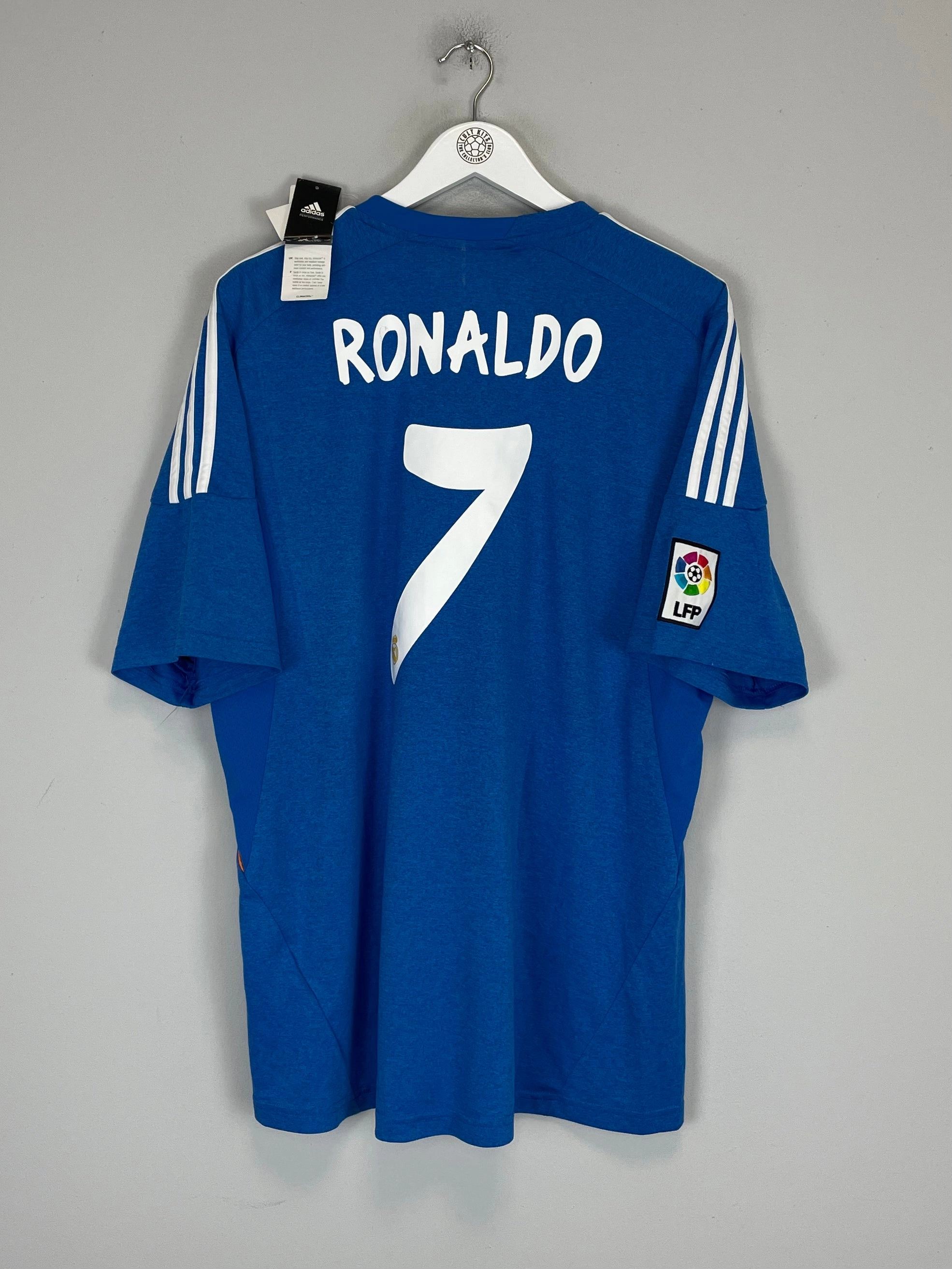 Breathable mesh 2013/14 REAL MADRID RONALDO #7 *BNWT* AWAY SHIRT (XL) ADIDAS