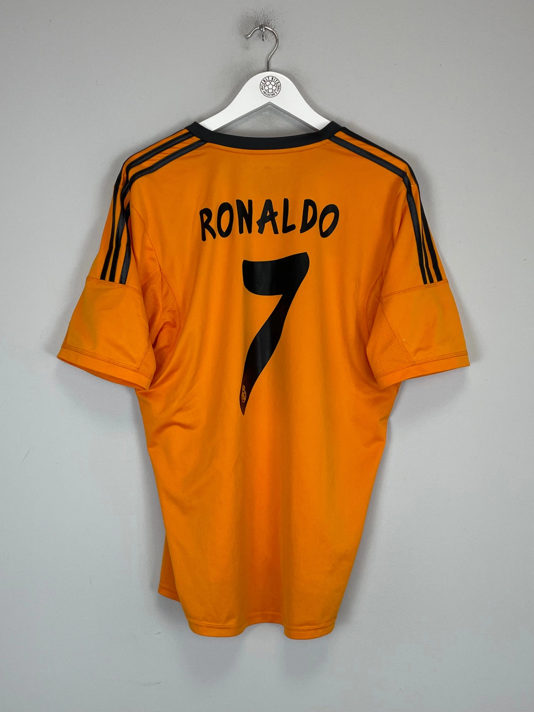 2013/14 REAL MADRID RONALDO #7 THIRD SHIRT (L) ADIDAS Breathable Gear UV Protective Material