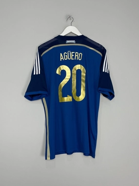 Quick Comfort 2014/15 ARGENTINA AGUERO #20 AWAY SHIRT (XL) ADIDAS