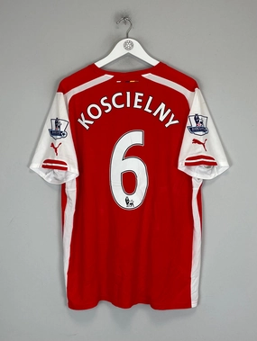 2014/15 ARSENAL KOSCIELNY #6 HOME SHIRT (XL) PUMA Motion Friendly