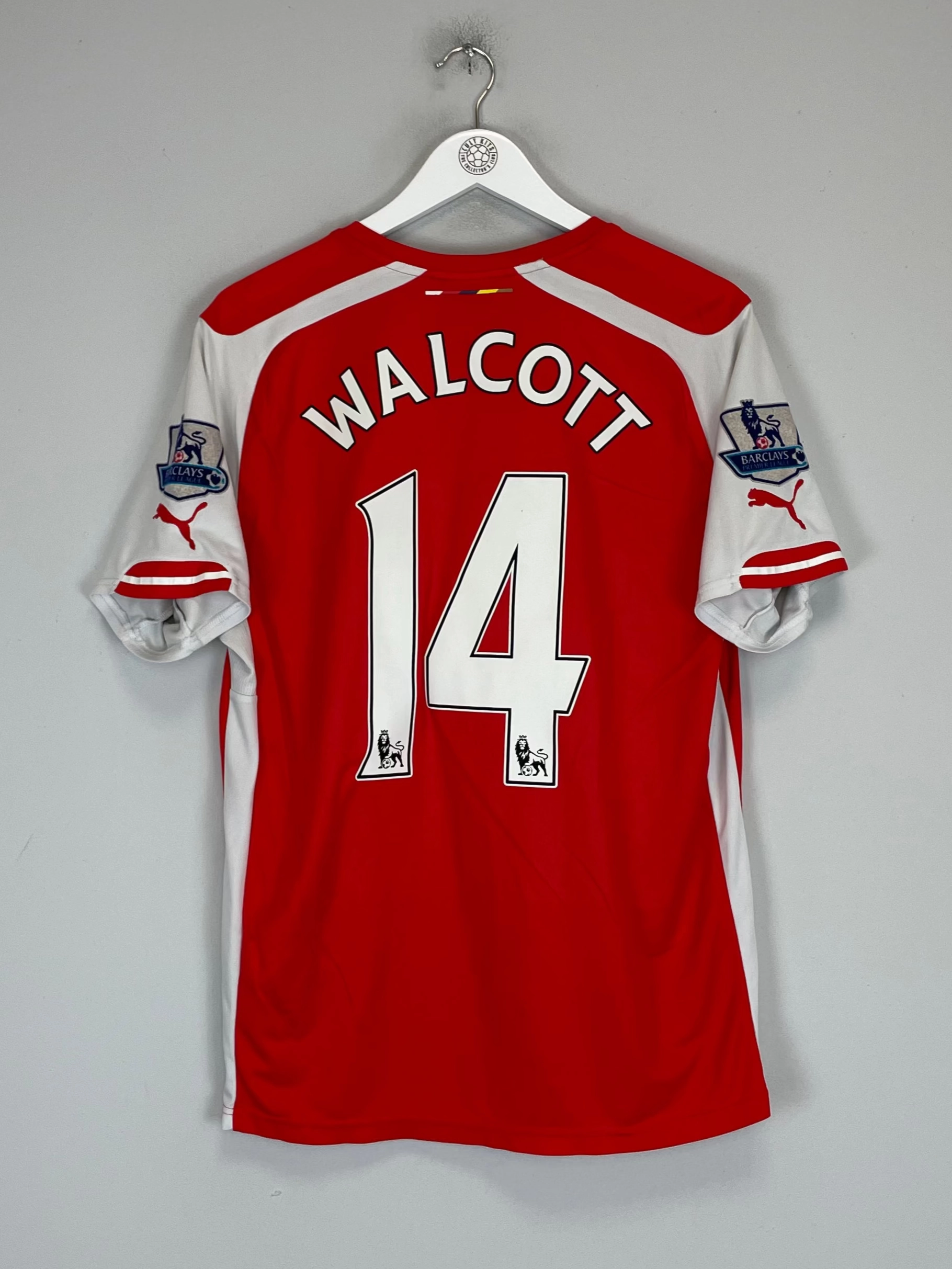 2014/15 ARSENAL WALCOTT #14 HOME SHIRT (L) PUMA Breathable fabric Flexible Comfort