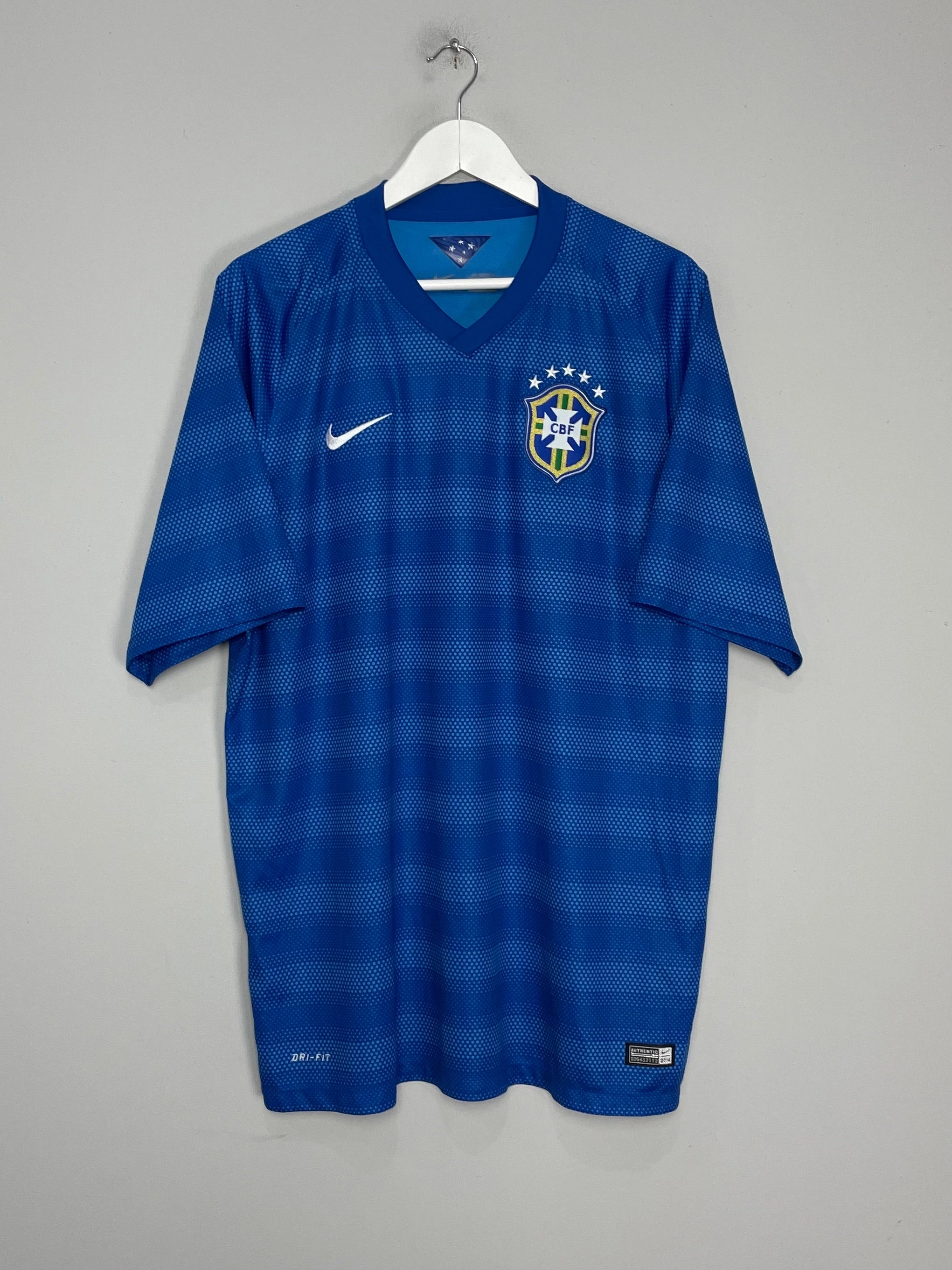 2014/15 BRAZIL AWAY SHIRT (XXL) NIKE Flex Ribbed Cuffs Speed Comfort