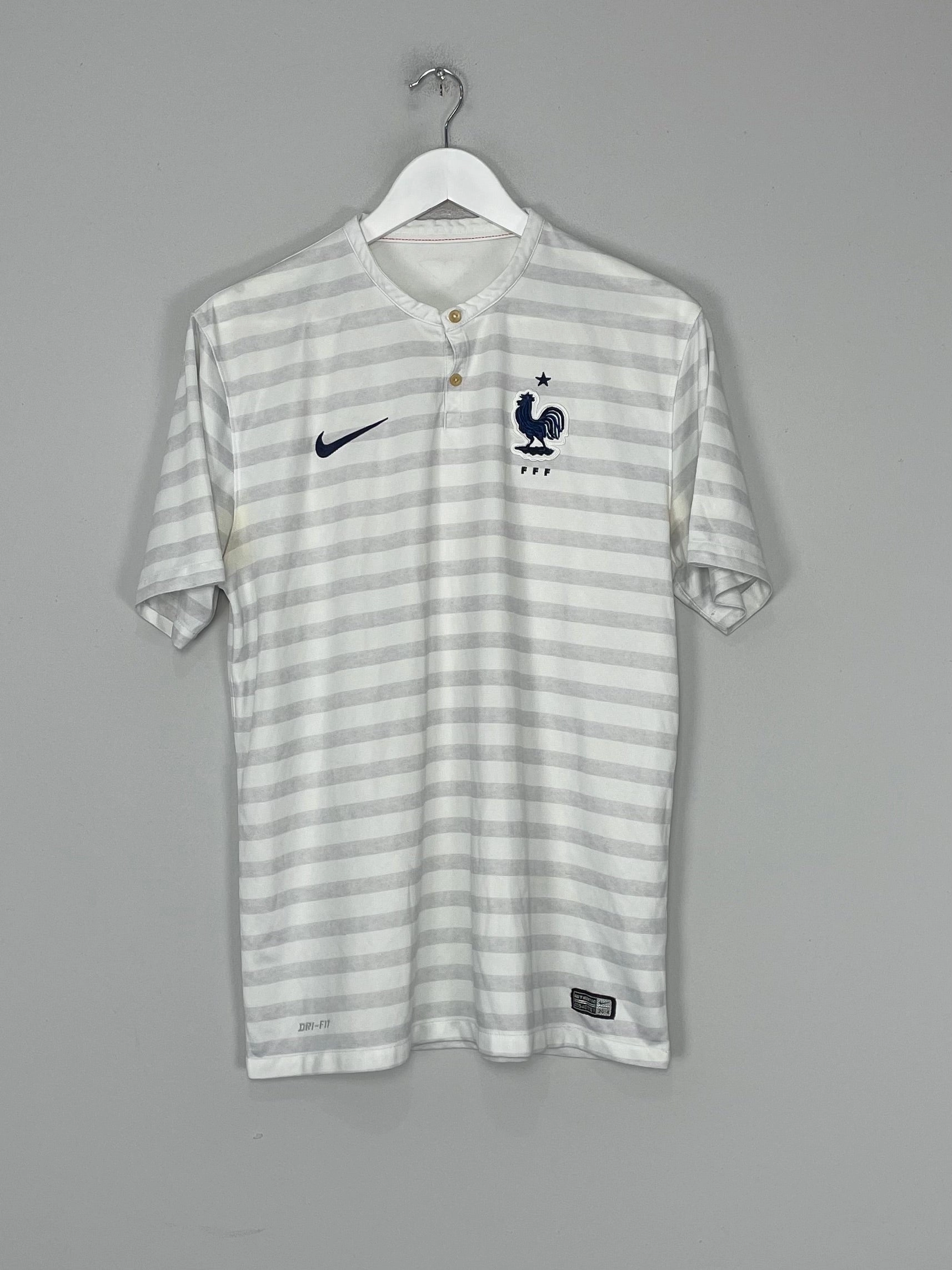 Moisture Wicking Textile Technology 2014/15 FRANCE AWAY SHIRT (L) NIKE