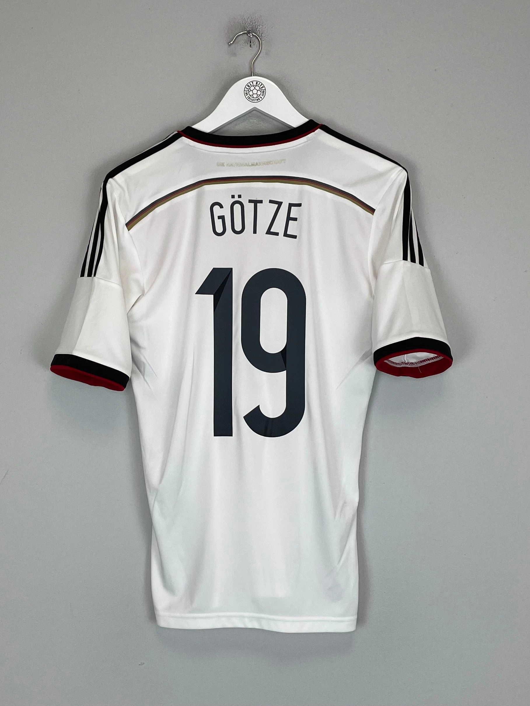 2014/15 GERMANY GOTZE #19 HOME SHIRT (S) ADIDAS Wrinkle Free Travel Fabric Lightweight Design