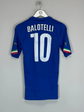 2014/15 ITALY BALOTELLI #10 *PLAYER ISSUE* HOME SHIRT (M) PUMA Comfort Focused Adaptive Fit System