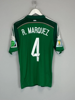 2014/15 MEXICO R.MARQUEZ #4 HOME SHIRT (S) ADIDAS Temperature Regulating Technology Hydrophobic Edge Taping