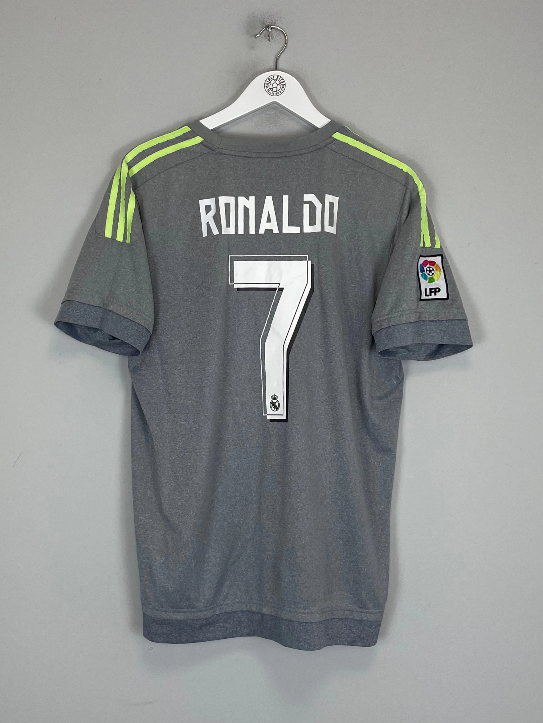 2014/15 REAL MADRID RONALDO #7 AWAY SHIRT (M) ADIDAS UV Protection Finish
