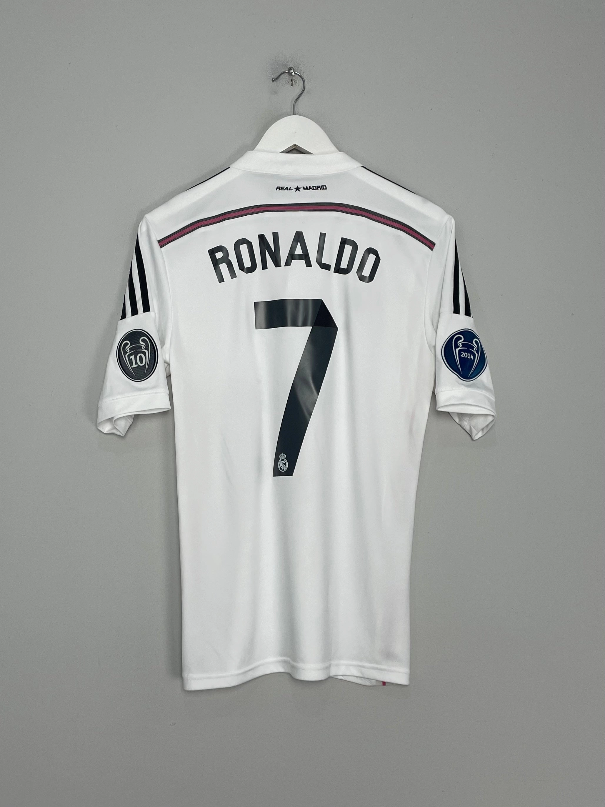 Layered Mesh Inserts anti static coating 2014/15 REAL MADRID RONALDO #7 C/L HOME SHIRT (S) ADIDAS