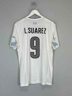 2014/15 URURGUAY SUAREZ #9 AWAY SHIRT (M) PUMA Neutral palette
