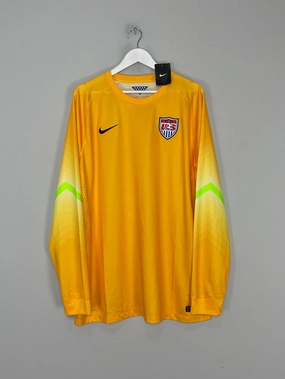 Quick Release Tag Flexible Yoke Design 2014/15 USA *BNWT* PLAYER ISSUE GK SHIRT (XXL) NIKE