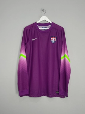 2014/15 USA *PLAYER ISSUE* GK SHIRT (XL) NIKE Sporty Look
