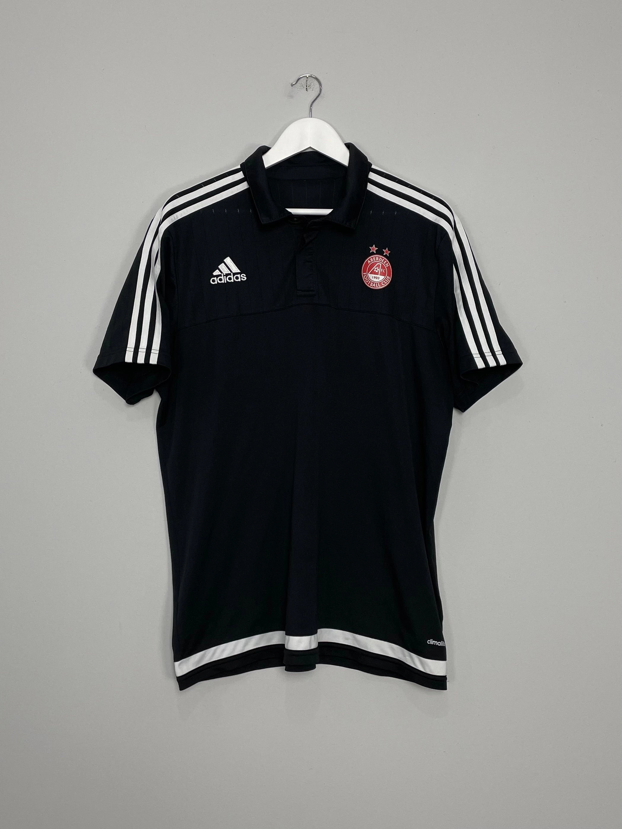 2015/16 ABERDEEN POLO SHIRT (XL) ADIDAS Tear Resistant Fabric Weave Flex Fit Construction